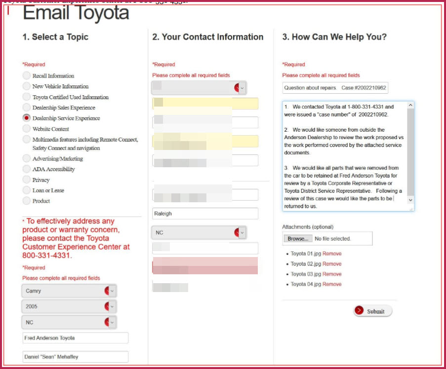 00 Follow Up Initial CEC Complaint 01